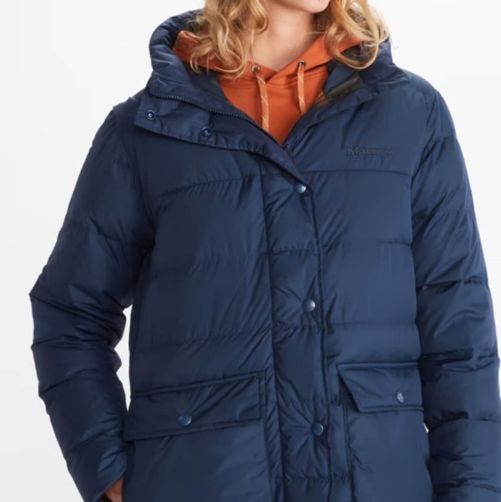 Marmot strollbridge parka, Arctic Navy -  MSRP $325 700 fill
